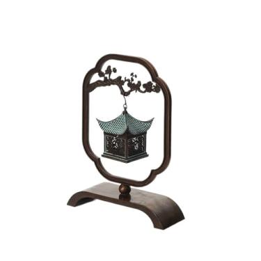 Imagem de Porta-incenso decorativo Queimador de incenso de liga criativa, suporte para incenso interno para incenso de bobina, fluxo reverso e torre.