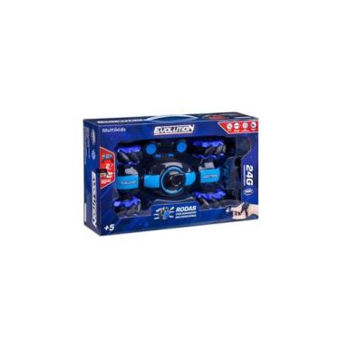 Imagem de Carrinho Controle Remoto Nos Dedos Evolution Gira 360 Azul Multikids B
