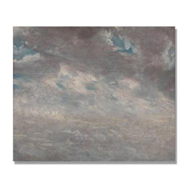 Imagem de NHLDZYH Arte de parede John Constable, (Cloud Study 5), pôster de pinturas famosas, decoração de parede com impressão de imagem retrô de romantismo. Apenas tela 60 x 72 cm - 23,6 x 28,3 pol
