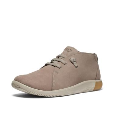 Imagem de KEEN Botas Chukka masculinas KNX de couro de cano médio, flexível, confortável, malhado/plaza taupe, 42