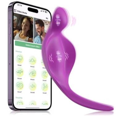 Imagem de Vibrador Bluetooth Controle no celular a Distância via App Recarregável via usb (ROXO)