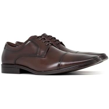 Imagem de Sapato Social Masculino Democrata Metropolitan Vega Cadarço Couro Conf