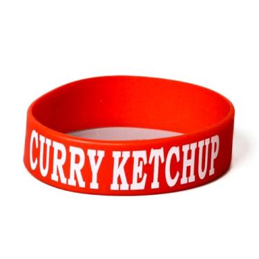 Imagem de Culinary ID Bands Etiqueta de garrafa de silicone, estampa de curry, serve para garrafas de draga de 473 a 680 g, pulseira durável para identificação de alimentos, nível profissional, 1 pacote