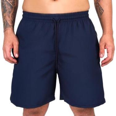 Imagem de Short Academia Masculino Praia Com Lycra Tactel Liso Bermuda-Masculino