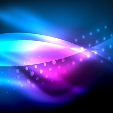 Imagem de Quadro Decorativo Neon Wave com Efeitos de Luz para Parede Moderna 50x50cm