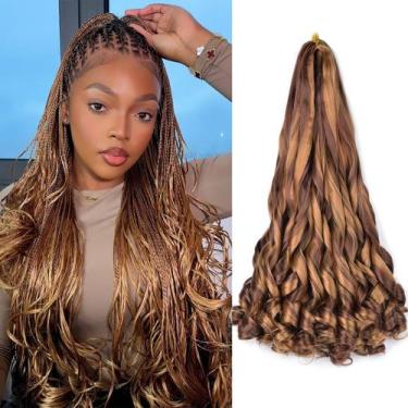 Imagem de Braiding Hair Vitorish Boho French Curl 22 polegadas, 8 pacotes