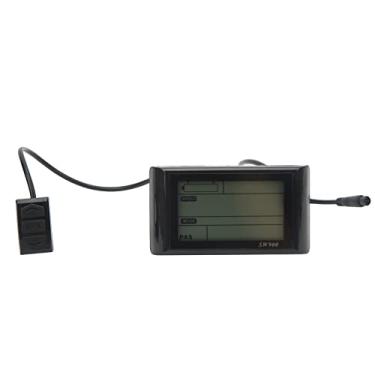 Imagem de Visor LCD do Medidor de Velocidade da Bicicleta Elétrica, Visor do Kit de Conversão da Bicicleta E Bike Scooter Com Conector à Prova D'água de 6 Pinos, Medidor de Exibição do
