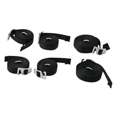 Imagem de rockible Conjunto de 6 cordas para barraca de camping, incluindo bolsa de armazenamento. Corda de leve para barracas de camping e trilhas.