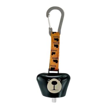 Imagem de UGPLM Pingente de pescoço para cachorro com sino de urso alto e mosquetão, chaveiro multifuncional com sino de sobrevivência para viagens ao ar livre e, 5cm