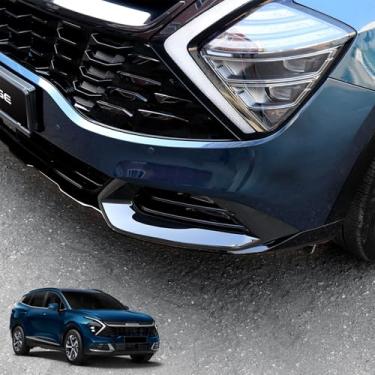 Imagem de Amzcar Compatível com acessórios Kia Sportage 2023-2026, acabamento da tampa da lâmpada de neblina dianteira do carro (preto brilhante)