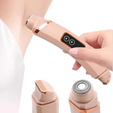 Imagem de Aparadores de biquíni para mulheres, barbeador elétrico feminino de cabeça dupla, carregamento USB, ferramentas de beleza portáteis para remoção de pelos para axilas, axilas, pernas, membros, viagens