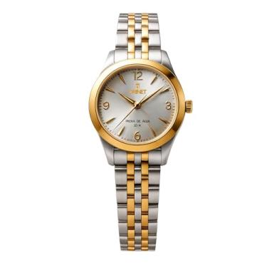 Imagem de Relógio Feminino Orinet Original A Prova D Agua Prata/golden (Prateado/Dourado-Branco)