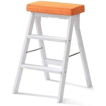 Imagem de Banqueta de madeira para adultos para uso doméstico, banco de escada, banco elevatório, banco alto de cozinha, banco alto, banco de degrau/a (D)