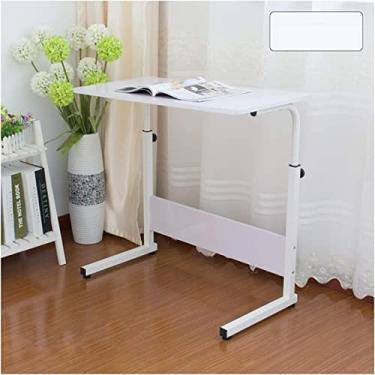 Imagem de BSNANCA Mesa de computador mesa de computador bandeja de mesa mesa para quarto doméstico pequena mesa simples cama preguiçosa dormitório mesa de cabeceira estudantil mesa de escritório casamento