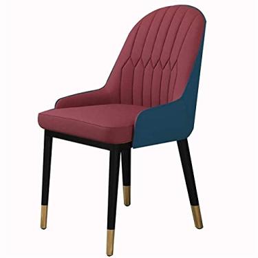 Imagem de Cadeira de jantar, cozinha, sala de jantar, móveis, cadeiras de couro sintético, cadeiras de jantar modernas de couro PU com encosto alto, assento macio, cadeiras para sala de estar, balcão de cozinha