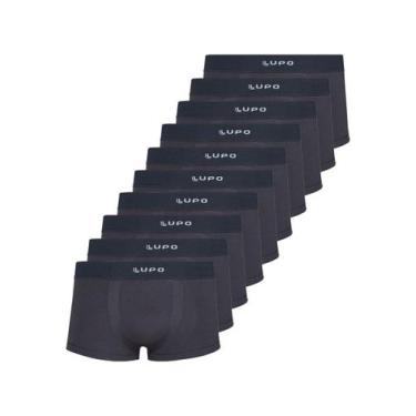 Imagem de Kit com 10 Cuecas Sunga Lupo 656-001, Cinza, M