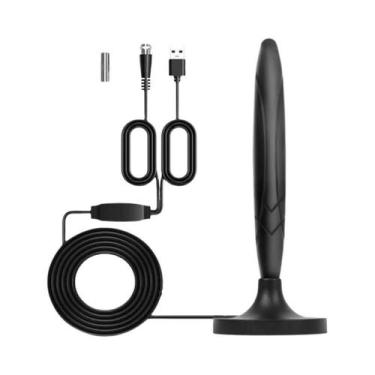 Imagem de Antena De TV HD De Longo Alcance Para Ambientes Internos, Amplificador