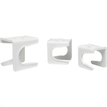 Imagem de Abracadeira Tubo Marrom Amanco Fix Branca 32Mm 94796 - Kit C/10, Branc