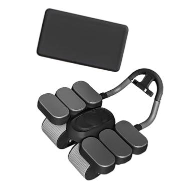 Imagem de rockible Roda de rolos abdominal Roda de exercício para treinamento de força, Preto