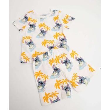 Imagem de Conjunto Infantil Manga Curta Stitch Disney Tam 1 a 3-06048, 3, Off wh