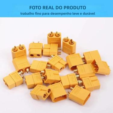 Imagem de 10 Pares De Conectores XT60 Macho E Fêmea Para Bateria Lipo RC E Fonte