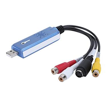 Imagem de SUNGOOYUE Placa de Captura de Vídeo, Conversor AV USB 2.0 de 4 Canais, Dispositivo de Gravação de Alta Definição para Videocassete, DVD, Console de Jogos, Compatível Com NTSC PAL, Com Recurso de