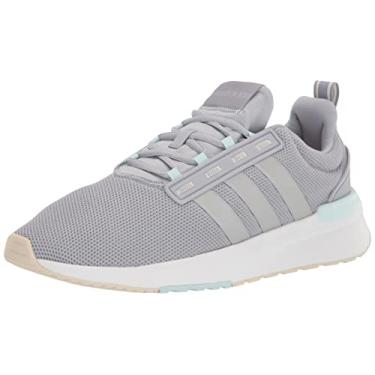Imagem de adidas Tênis de corrida feminino Racer TR21, Halo prata/prata fosco/cinza, 8