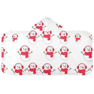 Imagem de Burbuja Toalha de banho com capuz de laço rosa para crianças, toalha de praia de pelúcia macia absorvente para chá de meninas e meninos 3-10 anos, 61 x 127 cm