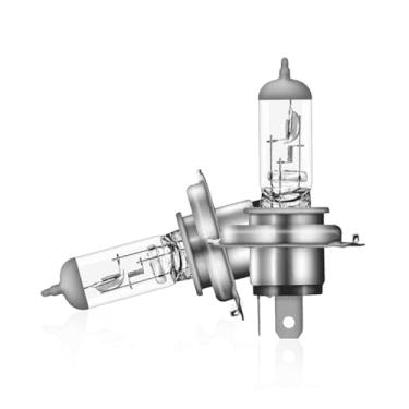 Imagem de Lâmpada de carro H4 12V 60W - 6500 K Halogênio aprovado, plug & play sem cintilação, sem mensagem de erro - Luz branca para condução segura à noite - Pacote com 2