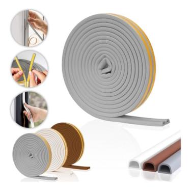 Imagem de Fita Vedacoes De Portas E Janelas Modelo E-6 Metros Branco (Cinza)