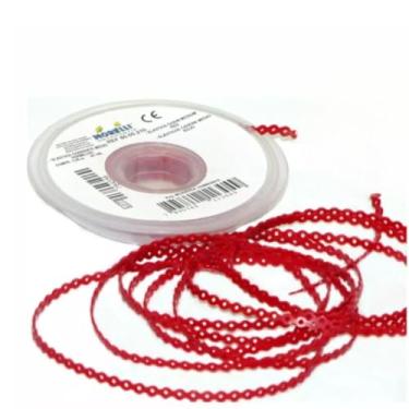 Imagem de Elástico Borrachinha Aparelho Ortodôntico Corrente Médio 1.5 metros