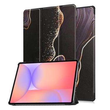 Imagem de SFFINE Capa para tablet Samsung Galaxy Tab S10 Lite / S10 FE / S9 FE de 10,9 polegadas 2025/2023, capa protetora magnética inteligente de couro PU com suporte flip e hibernar/despertar automático
