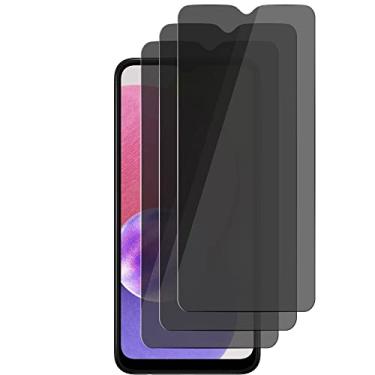 Imagem de Pacote com 3 protetores de tela de privacidade para Samsung Galaxy A02/A02s/A03/A03s/A03 Core/A12/A13 5G/4G, A14 5G/4G, A32 5G, A42 5G Anti-espião, antiarranhões, dureza 9H, 2,5D