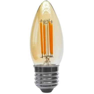 Imagem de Lâmpada Vela LED C35 4W E27 Branco Quente Bivolt