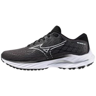 Imagem de Mizuno Tênis de corrida feminino Wave Inspire 20, Ébano/branco, 7.5