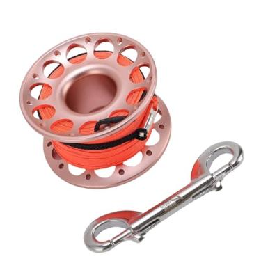 Imagem de Serounder Carretel de Carretel de Dedo de 98,43 Pés, Equipamento de Mergulho Resistente, Uso Multifuncional para Entusiastas do Mergulho, Aço Inoxidável (#8)
