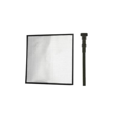 Imagem de Luocute Refletor de Luz de 9,4 X 9,4 Polegadas, Painel de Espelho Flexível Com Grade de 0,2 X 0,2 Polegadas, Base Magnética e Orifício de Rosca de 1/4 de Polegada, para Transmissão Ao (Prata)