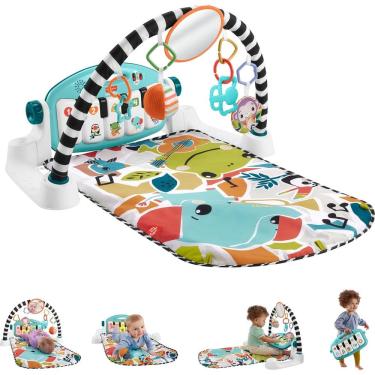 Imagem de Playmat Fisher-Price Glow and Grow Kick & Play Piano Gym Blue