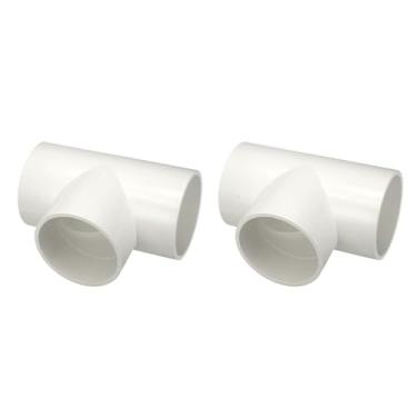 Imagem de DTGN 1 peça de encaixe de PVC de 10 cm, encaixe de tubo de PVC de grau de mobiliário de 3 vias SCH40, conector de cotovelo de canto DIY para móveis de construção, conexão de estrutura de estufa