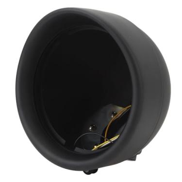 Imagem de Carcaça de balde para farol de motocicleta, construção durável em liga de alumínio para lâmpada halógena H4 de 7 polegadas, farol LED preto