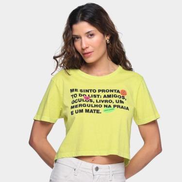 Imagem de Blusa Oh, Boy! Me Sinto Pronta Feminina, Verde, G