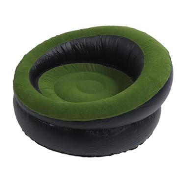 Imagem de Acouto Sofá Inflável para Sala de Estar, sofá Inflável PVC Reunindo Portátil Ergonômico Cadeira Sala de Estar Quarto Viagem, Camping - Casa e (Verde)