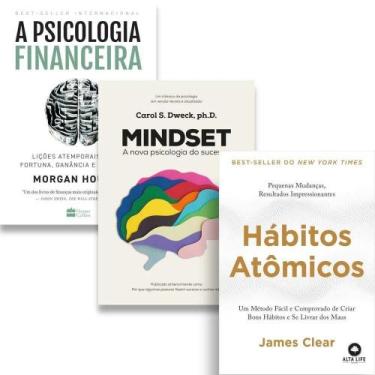Imagem de Kit: Mindset + A Psicologia Financeira + Hábitos Atômicos - Kit de Liv