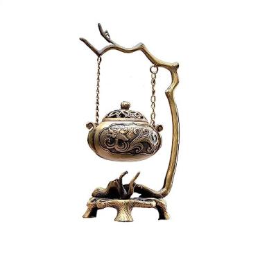 Imagem de porta-vara de incenso Queimador de incenso suspenso cobre sofisticado vertical para decoração interna para meditação