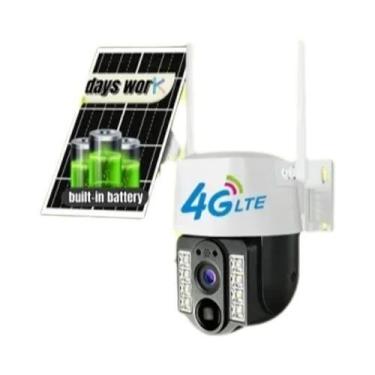 Imagem de Câmera Externa Solar 4K V380 pro 8MP Sem Fio Com Detecção Humana PIR À