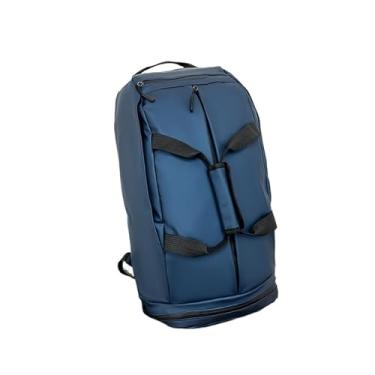 Imagem de IENYU Bolsa de ginástica de 35 L, mochila esportiva de ioga, para homens, mulheres, com pacote de sapatos, mochila de acampamento ao ar livre, bolsa de viagem, Azul, One Size