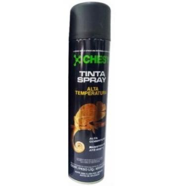 Imagem de Tinta spray chesy alta temperatura preto fosco 210g 400ml chesiquimica