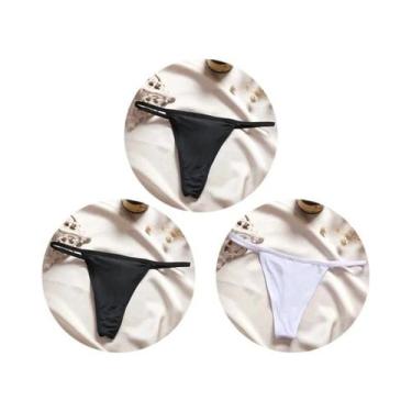 Imagem de Conjunto De Tanga Sexy De Cintura Baixa Para Mulheres, Calcinhas T-bac