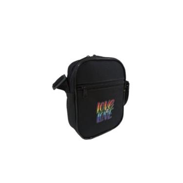 Imagem de Bolsa Transversal Shoulder Bag Bolsa Tiracolo Pochete Love Is Love LGB