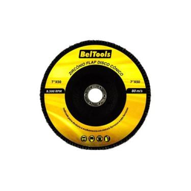 Imagem de Disco Flap Cônico 7 Polegadas Para Metal Grão 50 Beltools